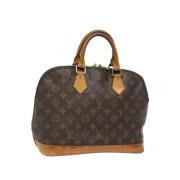 Pre-owned Canvas handbags Louis Vuitton Vintage , Brown , Dames