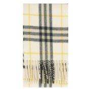 Luxe Geruite Cashmere Sjaal Burberry , Beige , Dames