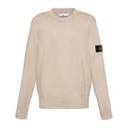 Trui met logo Stone Island , Beige , Heren