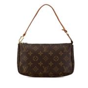 Pre-owned Canvas clutches Louis Vuitton Vintage , Brown , Dames