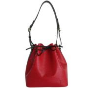 Pre-owned Leather shoulder-bags Louis Vuitton Vintage , Red , Dames