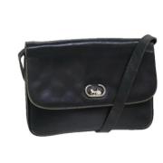 Pre-owned Leather shoulder-bags Celine Vintage , Black , Dames