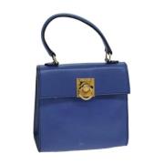 Pre-owned Leather celine-bags Celine Vintage , Blue , Dames