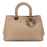 Pre-owned Leather dior-bags Dior Vintage , Beige , Dames