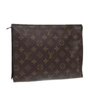 Pre-owned Canvas pouches Louis Vuitton Vintage , Brown , Dames