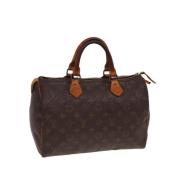 Pre-owned Canvas handbags Louis Vuitton Vintage , Brown , Dames