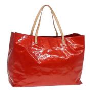 Pre-owned Leather totes Louis Vuitton Vintage , Red , Dames