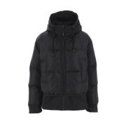 Zwarte Nylon Hooded Ritsjas Aspesi , Black , Dames