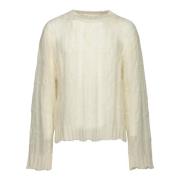 Witte Gebreide Trui Sweater Aw24 Séfr , White , Heren