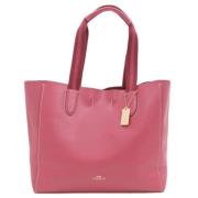 Pre-owned Leather totes Coach Pre-owned , Pink , Dames