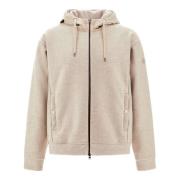 Beige Wollen Hoodie Jas Herno , Beige , Heren