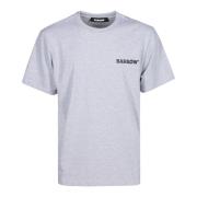 Katoenen T-shirt met Logoprint Barrow , Gray , Heren