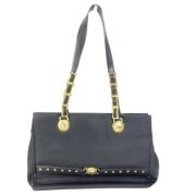 Pre-owned Nylon shoulder-bags Versace Pre-owned , Black , Dames