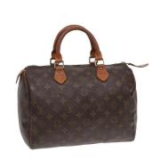 Pre-owned Canvas handbags Louis Vuitton Vintage , Brown , Dames