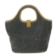 Pre-owned Canvas handbags Burberry Vintage , Gray , Dames