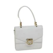 Pre-owned Leather celine-bags Celine Vintage , White , Dames