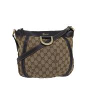 Pre-owned Canvas gucci-bags Gucci Vintage , Beige , Dames