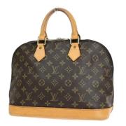 Pre-owned Canvas handbags Louis Vuitton Vintage , Brown , Dames