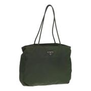 Pre-owned Nylon totes Prada Vintage , Green , Dames