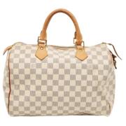 Pre-owned Canvas louis-vuitton-bags Louis Vuitton Vintage , White , Da...