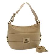 Pre-owned Nylon handbags Burberry Vintage , Beige , Dames