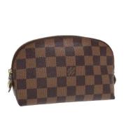 Pre-owned Canvas pouches Louis Vuitton Vintage , Brown , Dames