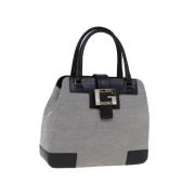 Pre-owned Canvas handbags Gucci Vintage , Gray , Dames