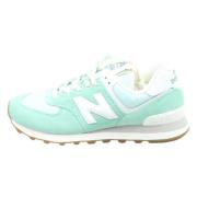 574 Turquoise Groen Wit Kauwgom Sneakers New Balance , Green , Dames