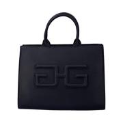 Zwarte Synthetische Shopper Tas met Double G Patch Gaëlle Paris , Blac...