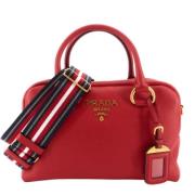 Pre-owned Leather prada-bags Prada Vintage , Red , Dames