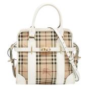 Pre-owned Leather handbags Burberry Vintage , Beige , Dames