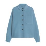 Puur wollen overhemdjasje Max Mara Weekend , Blue , Dames