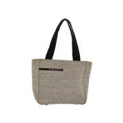 Pre-owned Canvas handbags Prada Vintage , Gray , Dames