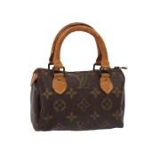 Pre-owned Canvas handbags Louis Vuitton Vintage , Brown , Dames