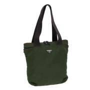 Pre-owned Nylon totes Prada Vintage , Green , Dames