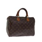 Pre-owned Canvas handbags Louis Vuitton Vintage , Brown , Dames