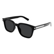 Klassieke zwarte zonnebril SL 711 Saint Laurent , Black , Heren