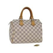 Pre-owned Canvas handbags Louis Vuitton Vintage , Beige , Dames