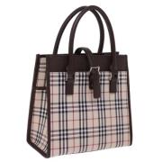 Pre-owned Canvas handbags Burberry Vintage , Beige , Dames