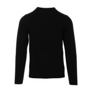 Zwarte Sweater Paricollo Daniele Fiesoli , Black , Heren