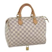 Pre-owned Canvas handbags Louis Vuitton Vintage , Beige , Dames