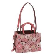 Pre-owned Leather handbags Coach Pre-owned , Pink , Dames