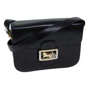 Pre-owned Leather shoulder-bags Celine Vintage , Black , Dames