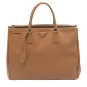 Pre-owned Leather prada-bags Prada Vintage , Brown , Dames