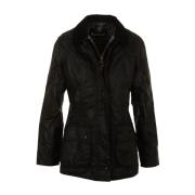 Zwarte Beadnell Wax Jas Barbour , Black , Dames