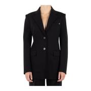 Zwarte Jas O06Hw101 Helmut Lang , Black , Dames