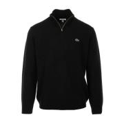 Zwarte Sweater Stijl Lacoste , Black , Heren