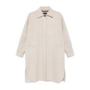 Beige Cashmere Oversize Coat Max Mara , Beige , Dames