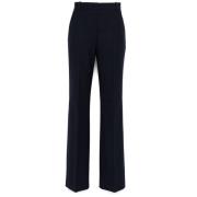 Navy Gabardine Maatwerk Broek Pinko , Blue , Dames