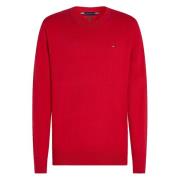 Cashmere Crew Neck Sweater Tommy Hilfiger , Red , Heren